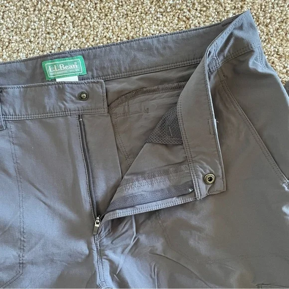 L.L. Bean Cresta Hiking Pants Men’s 36x30 Gray Nylon Utility Cargo Fish Outdoor - Picture 13 of 16
